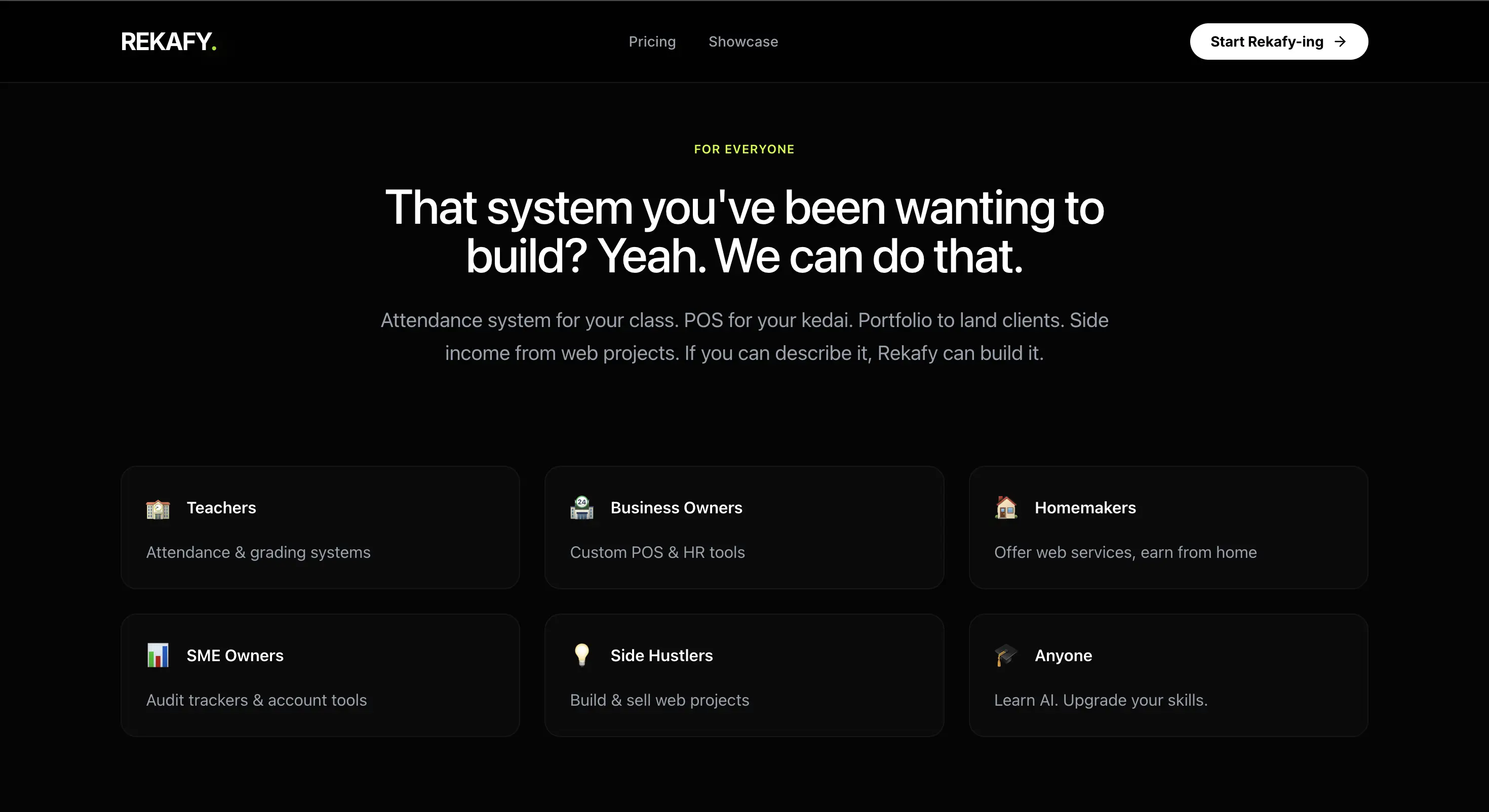 Rekafy — Interface depth and modular system capabilities